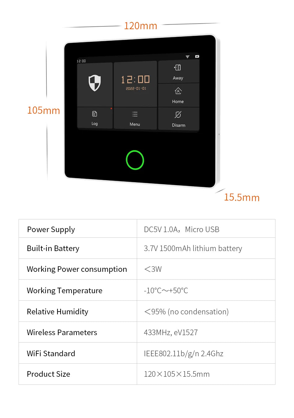 Staniot SecPanel 5 WiFi Alarm System