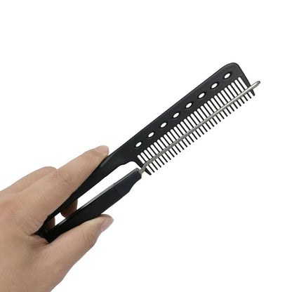 V-Shaped Hair Straightening Comb Tool