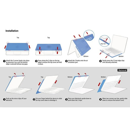 Transparent Macbook Case Compatible With Air Pro,13/14/15/16 Inch