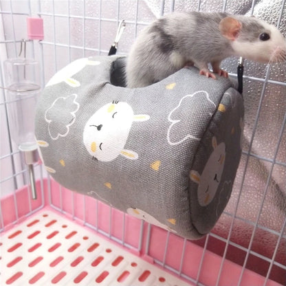 Hamster Hanging House & Soft Cotton Hammock for Small Animals