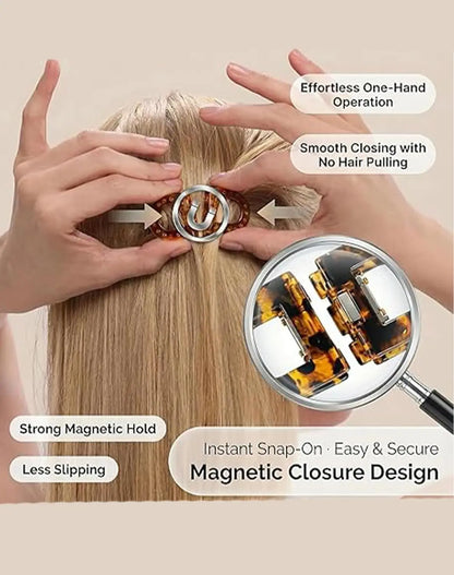 Magnetic Hair Clips Set
