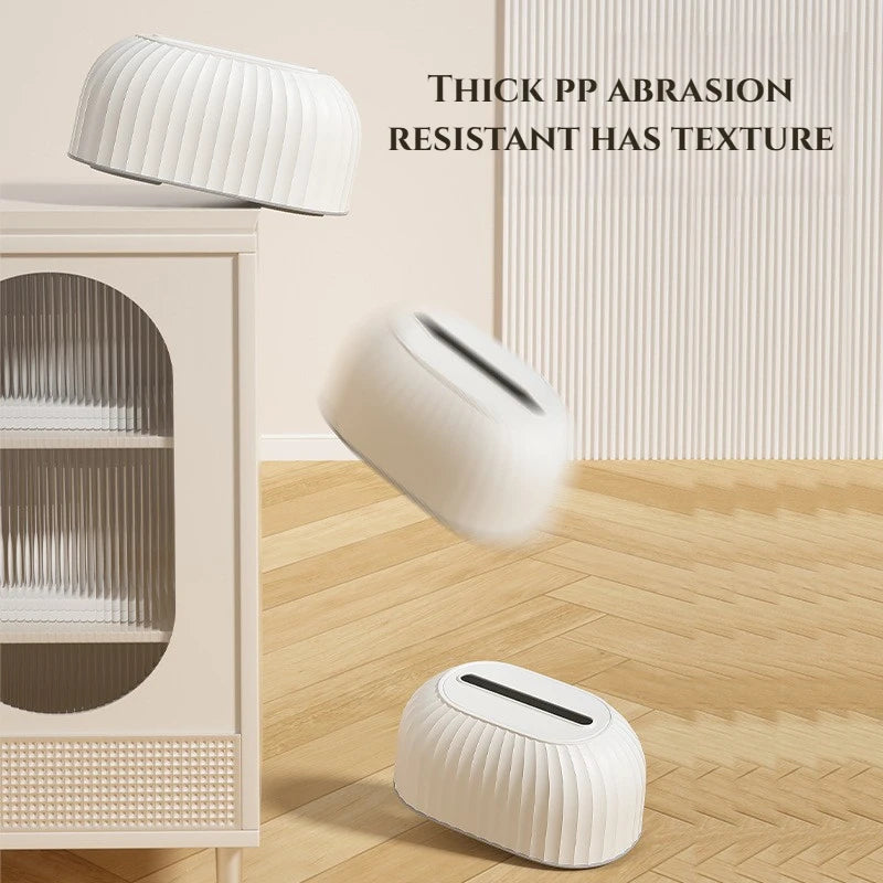 Scandinavian Tissue Box with Storage Drawer