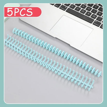 5-Pack Spiral Binder Rings for A4 Loose Leaf Notebooks