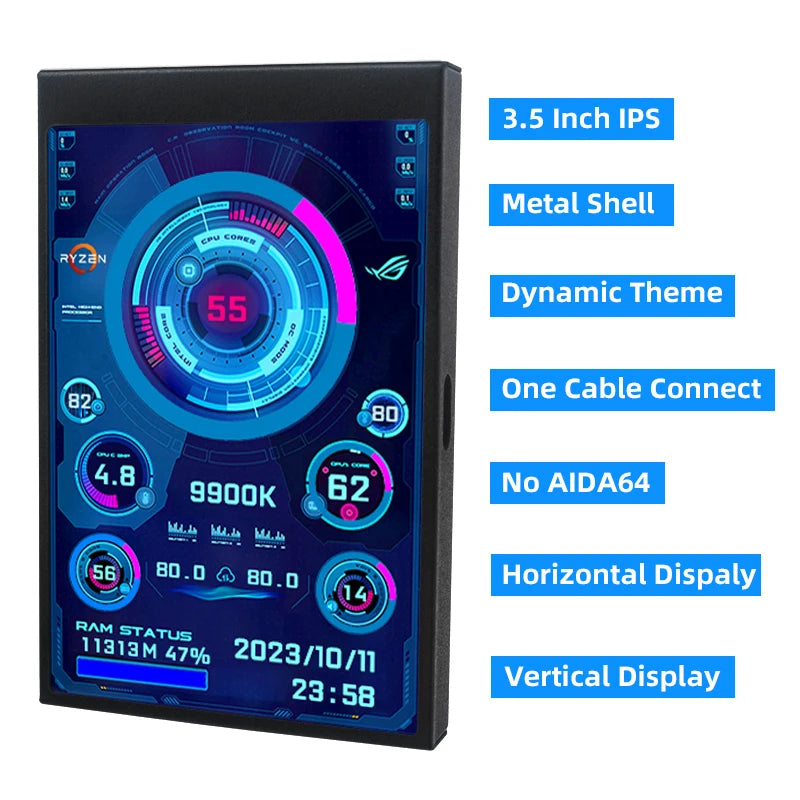 3.5” USB Type-C Secondary System Monitor