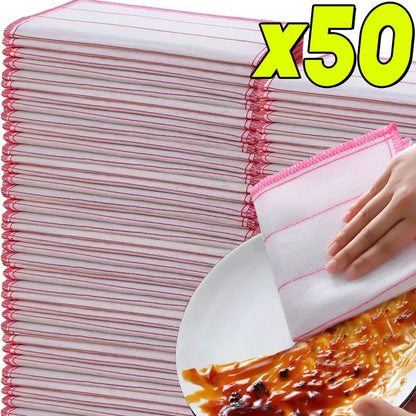 Double-Sided Microfiber Cleaning Cloths