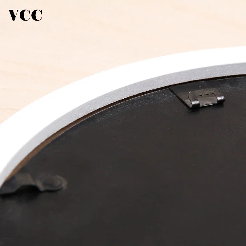 Round Wooden Wall Hanging Photo Frame