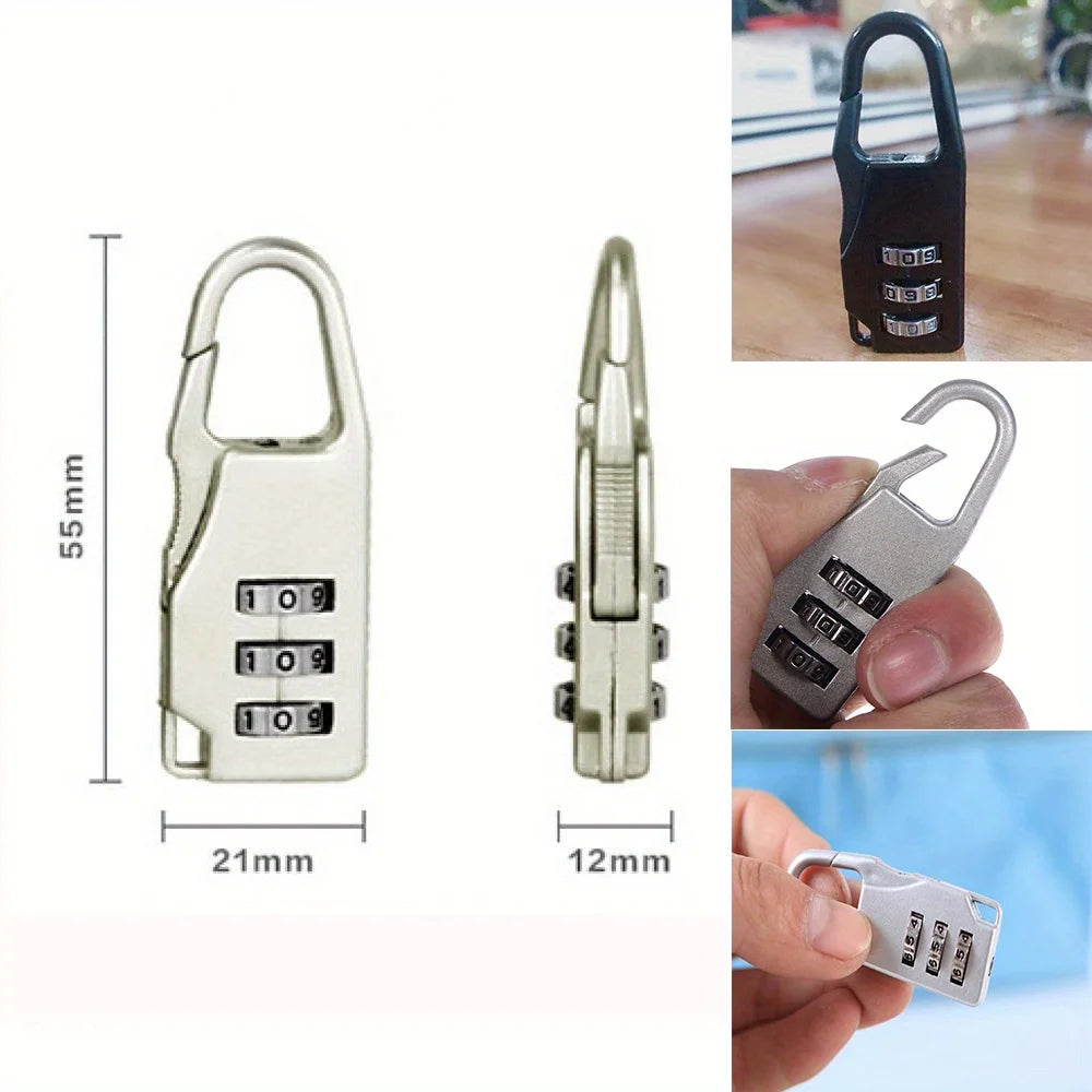 Mini Travel Combination Padlock Set