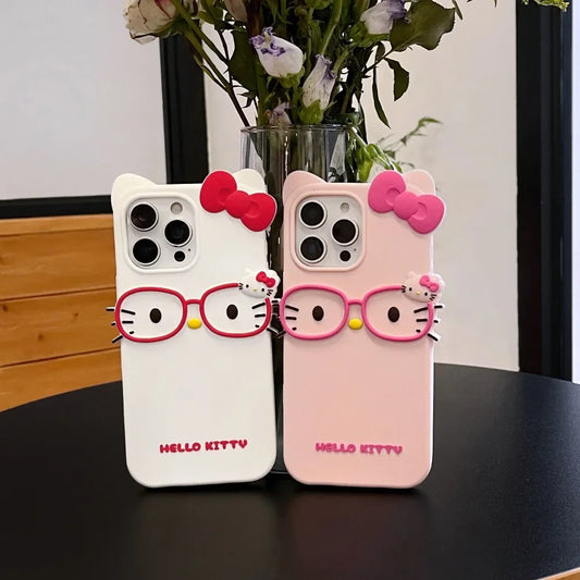 Hello Kitty 3D Silicone Phone Case for iPhone