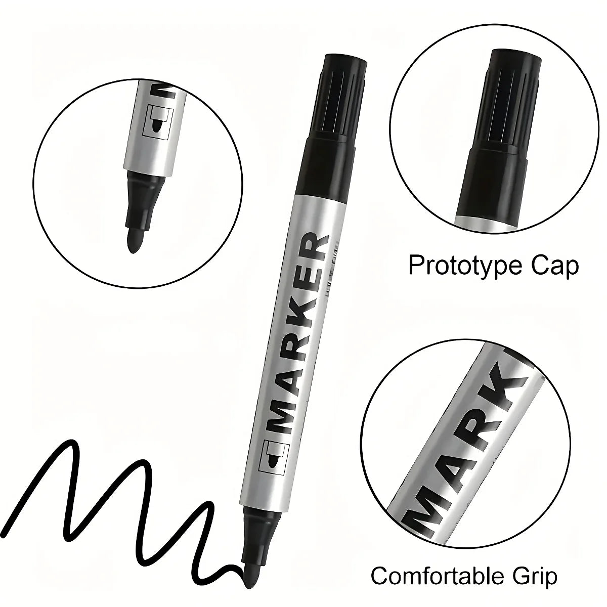 Kingspen Permanent Oil-Based Marker Set