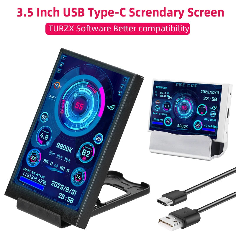 3.5” USB Type-C Secondary System Monitor