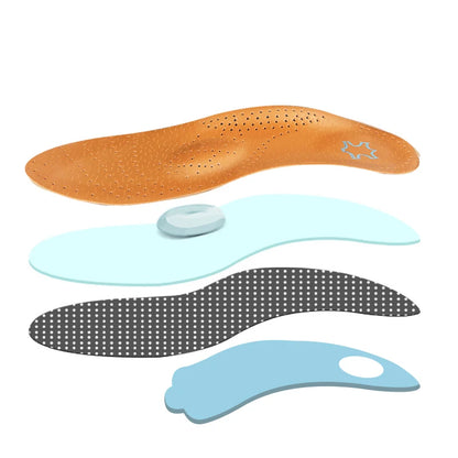 Leather Orthopedic Arch Support Insoles