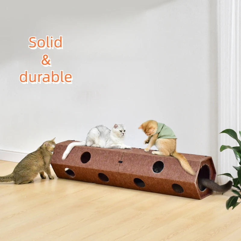 Foldable Cat Tunnel Toy for Indoor Cats