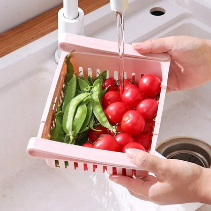Expandable Refrigerator Storage Basket Drawer