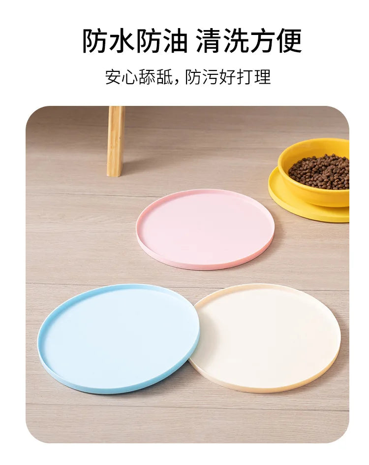 Waterproof Non-Slip Pet Bowl Mat for Dogs & Cats