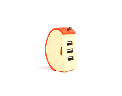 3-Port USB 2.0 Expansion Hub – Cartoon Fruit Design