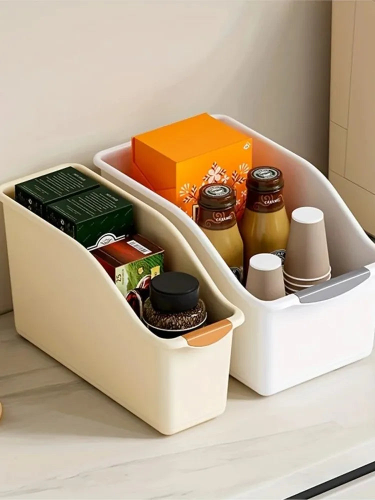 Curved Plastic Storage Bins Set