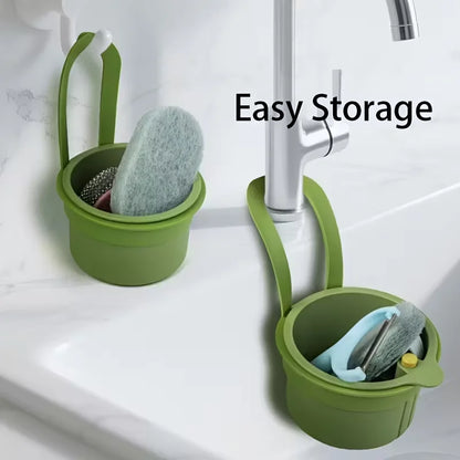 Press-Type Drain Basket Sink Strainer & Organiser