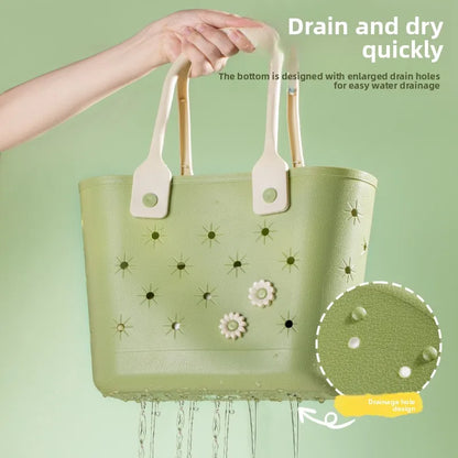 Hollow Drainage Bathroom Shower Storage Basket