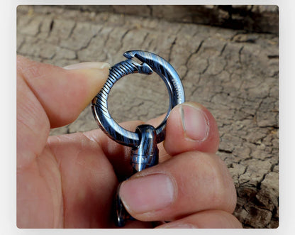 360° Rotating Titanium Keychain Clip