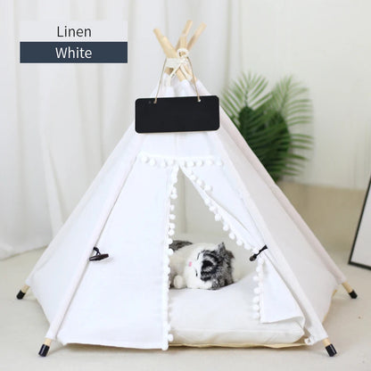 Pet Teepee Tent House with Cushion