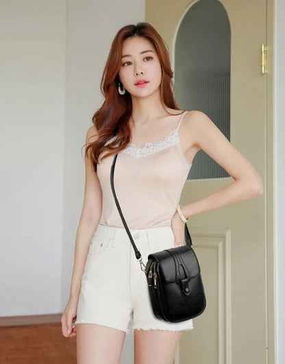 Women’s Mini PU Leather Crossbody Phone Bag