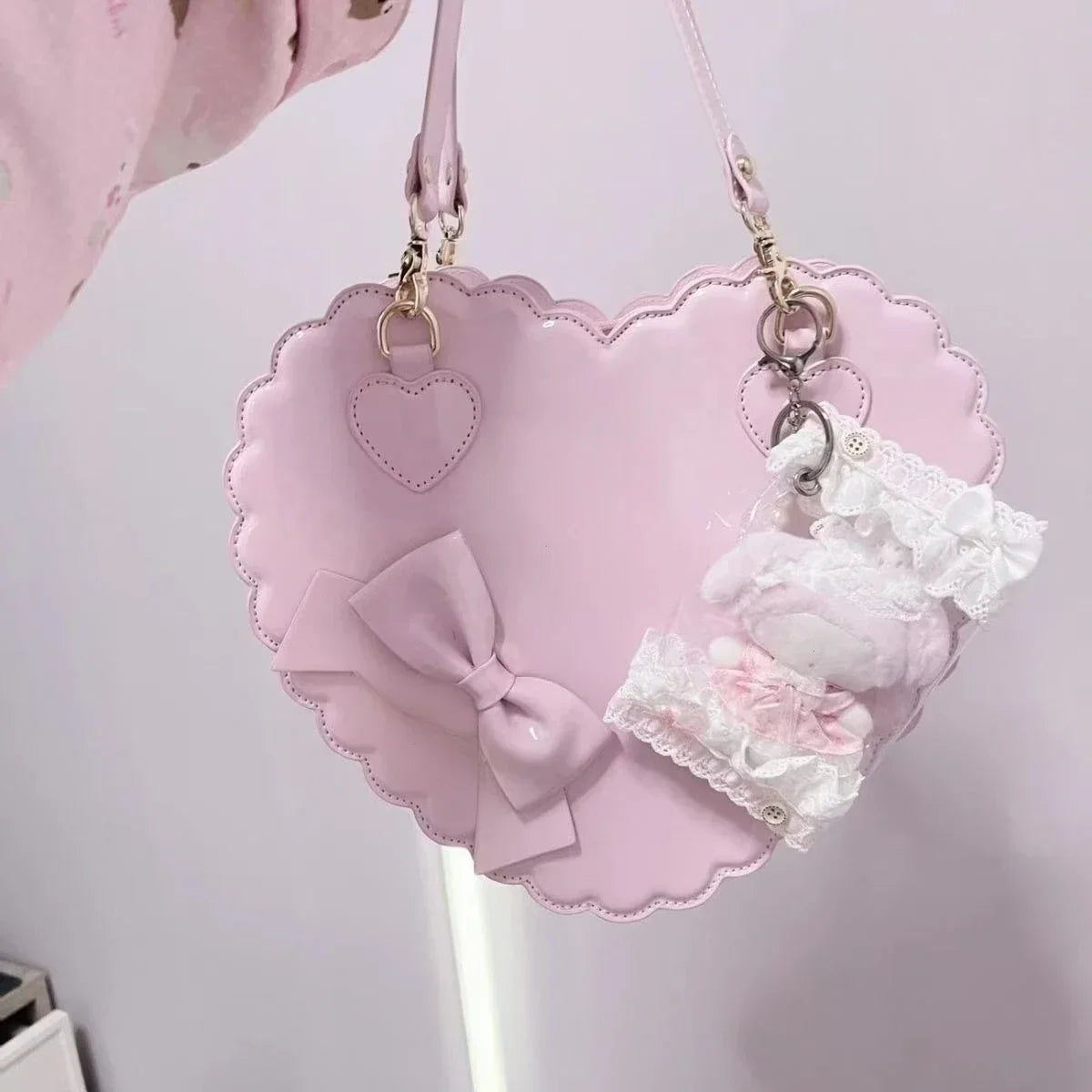 Heart-Shaped Lolita Crossbody Handbag