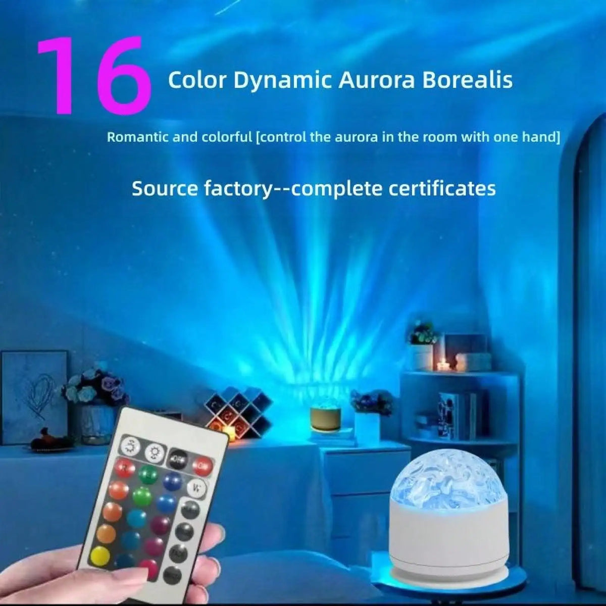 16-Colour Water Ripple Projector Light