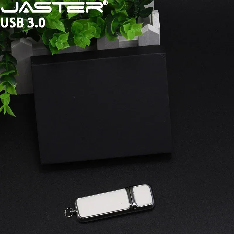 JASTER USB 3.0 Leather Memory Stick with Free Custom Logo & Presentation Box