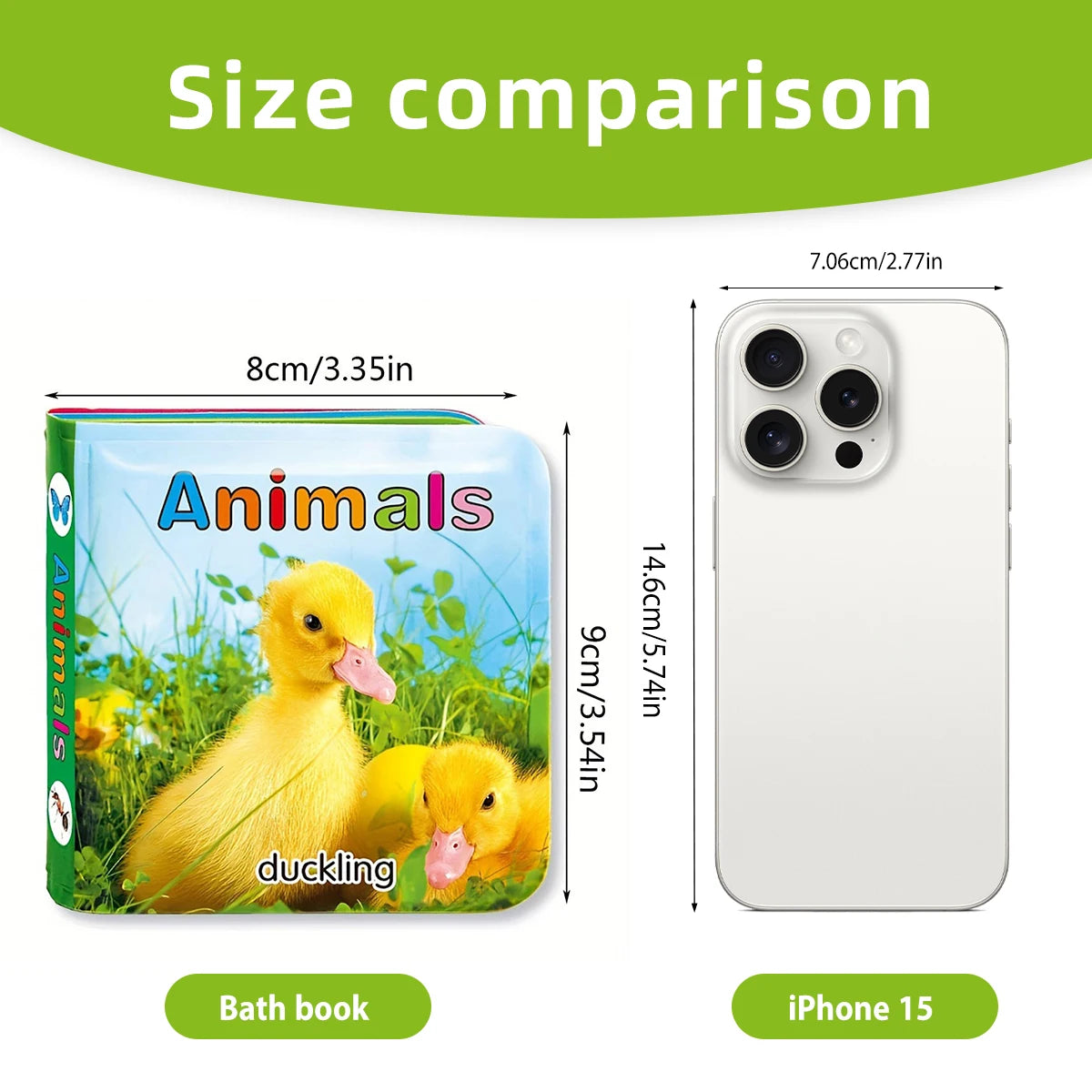 Baby Bath Book Waterproof English Toy