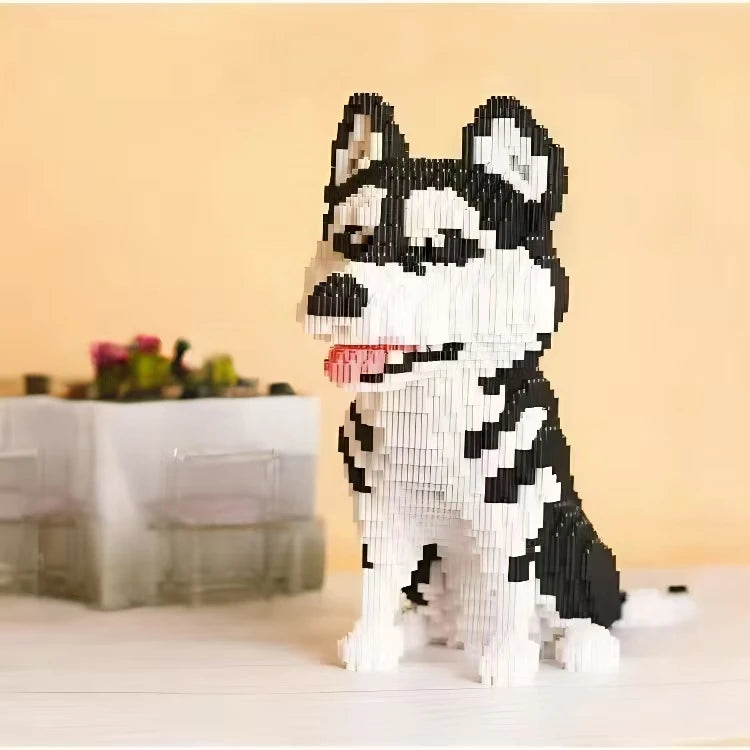 Micro Dog Building Block Model Kit