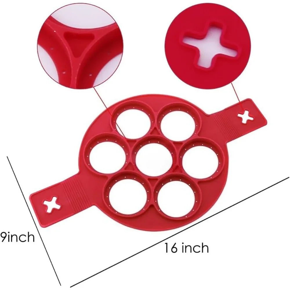 7 Hole Silicone Egg Pancake Mold