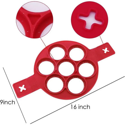 7 Hole Silicone Egg Pancake Mold