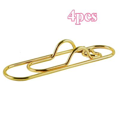 Heart-Shaped Notebook Pen Clip Set