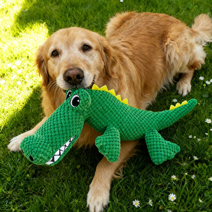 Crocodile Plush Squeaky Dog Toy