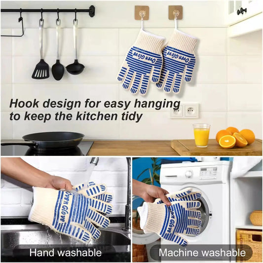 Heat-Resistant Silicone BBQ & Oven Glove