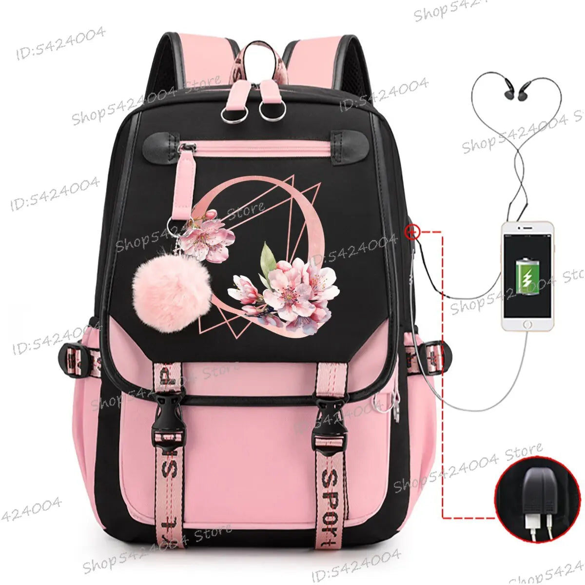 School & Travel Backpack with Laptop Compartment