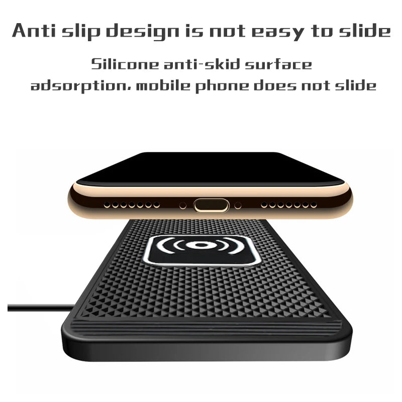 15W Qi Wireless Car Charging Pad