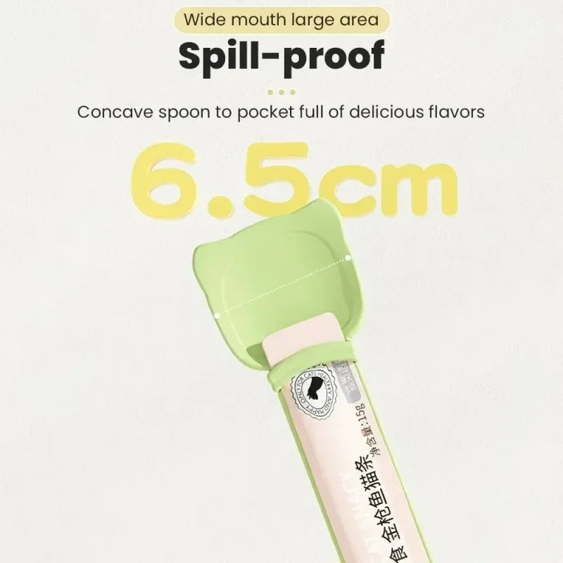 Long Handle Cat Wet Food Squeeze Spoon
