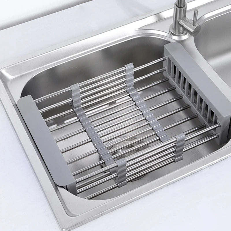 Expandable Stainless Steel Sink Colander Basket