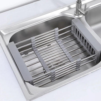 Expandable Stainless Steel Sink Colander Basket