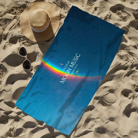 Moon Music Inspired Quick-Dry Beach Towel