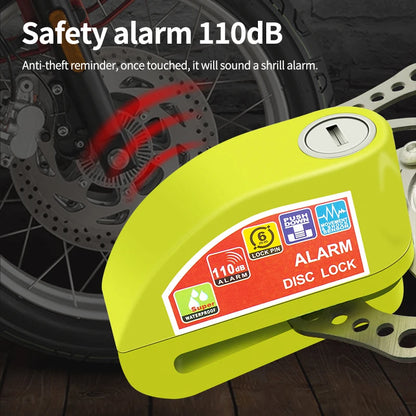 Motorcycle Disc Brake Alarm Lock