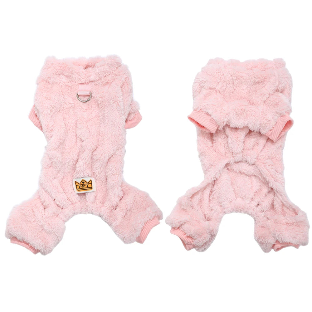 Soft Fleece Dog Jumpsuit