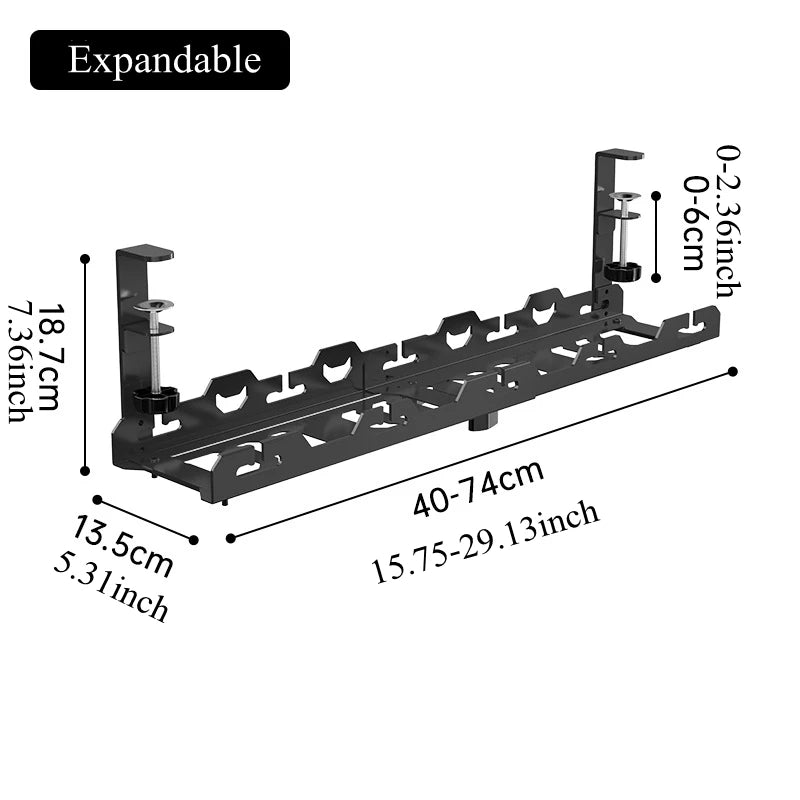 Under Desk Cable Management Tray