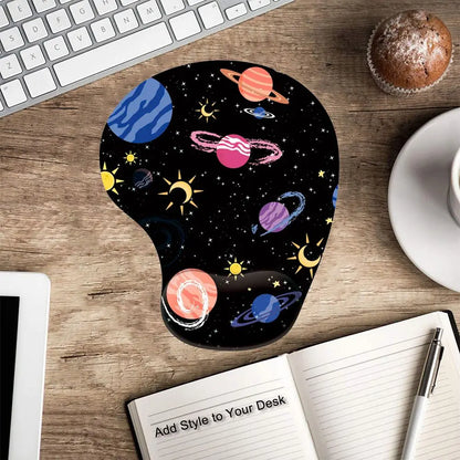 Ergonomic Silicone Mouse Pad with Wrist Rest for Home, Office & Gaming