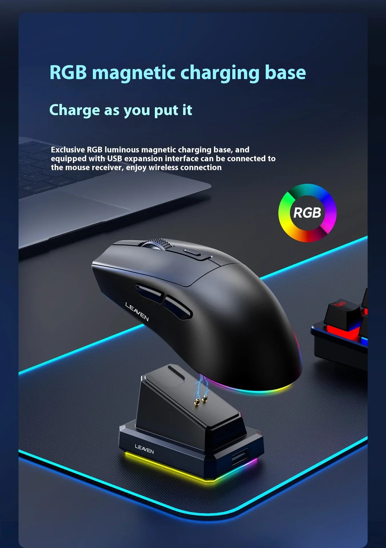 NexusClick X3 Dual-Mode Wireless Gaming Mouse