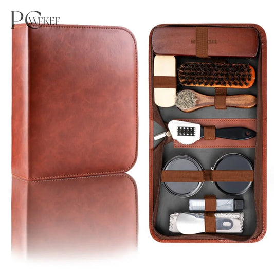 Horsehair Shoe Care Cleaning & Polishing Kit