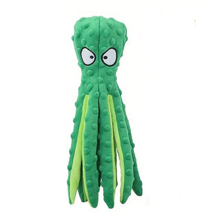 Stuffing-Free Octopus Squeaky Dog Toy