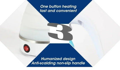 Mini Foldable 600ml Electric Kettle