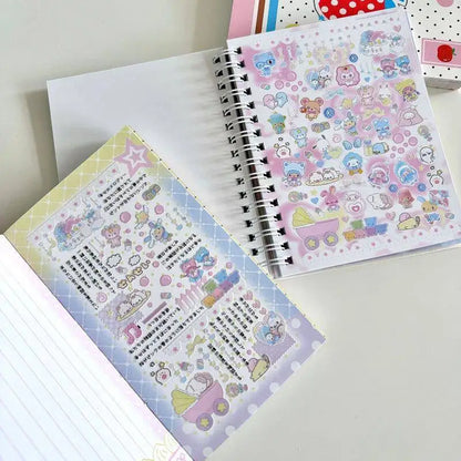 Kawaii K-Pop Sticker Book – 32 Decorative Sheets